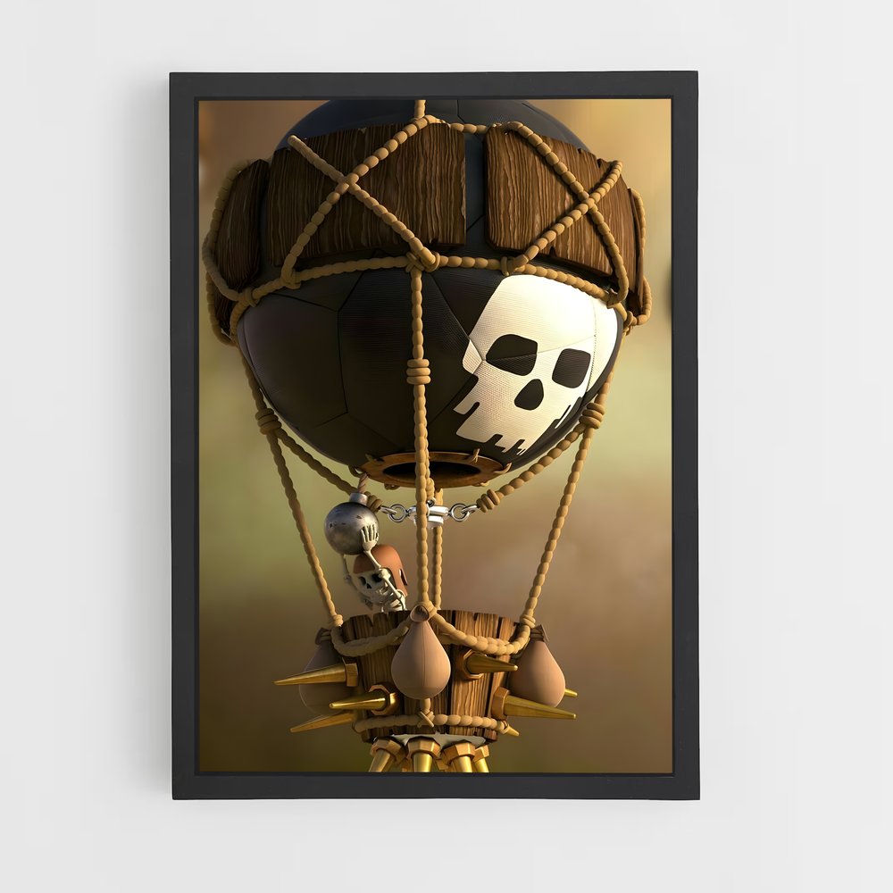 Poster Le Ballon Maudit – affiche Clash of clans (vue 2)